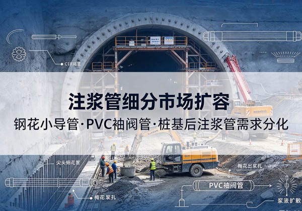 永胜注浆管细分市场扩容，隧道钢花小导管、PVC 袖阀管、桩基后注浆管需求分化